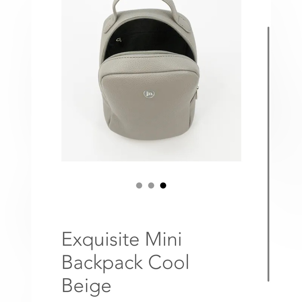 Exquisite beige, Jessica Moore backpack purse